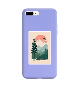 Lila Lansman Telefon Kılıfı Iphone 8 Plus