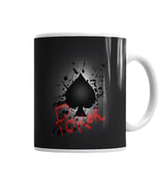Poker Splatter Kupa Bardak Porselen