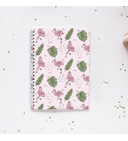 Flamingo Yaprak Spiral Telli 96 Yaprak Çizgisiz Defter PYTKDT055
