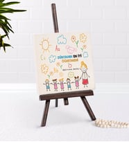BK Gift Kişiye Özel Dünyanın En iyi Öğretmeni Şovaleli Doğal Taş-25 (Beyaz)
