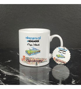 Hidrojeoloji Mühendisi Kupa Bardak ve Anahtarlık Set