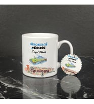 Hidrojeoloji Mühendisi Kupa Bardak ve Anahtarlık Set