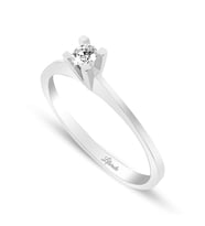 Pırlanta Tektaş Altın Yüzük 0.10 CT – F/SI – 14K