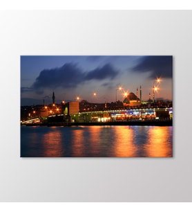 Arty Tablo Galata Köprüsü Tablo (Karışık)