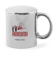 BK Gift Kişiye Özel Mesleki Ev Hanımı Krom Kupa Bardak  1