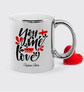 BK Gift Kişiye Özel Sevgililer Günü Temalı Krom Kupa Bardak - 79