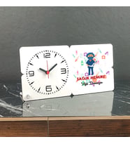 Sağlık Memuru Ahşap Masa Saati