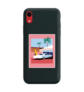 Siyah Lansman Telefon Kılıfı Iphone XR