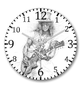 Slash Duvar Saati Bombeli Gercek Cam