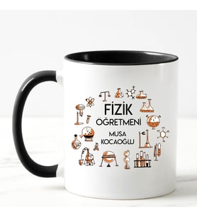 Fizik Öğretmeni Kupa Bardağı Siyah