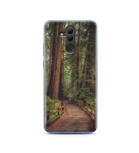 Orman Yol Tasarımlı Süper Şeffaf Silikon Telefon Kılıfı Huawei Honor 20 Lite