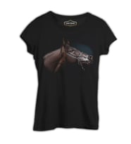 At 6 Siyah Kadın Tshirt