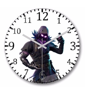 Fortnite Battle Duvar Saati Bombeli Gercek Cam