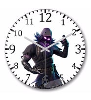 Fortnite Battle Duvar Saati Bombeli Gercek Cam