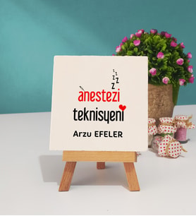 Anestezi Teknisyeni Hediye Dekoratif Taş Baskı