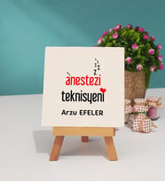 Anestezi Teknisyeni Hediye Dekoratif Taş Baskı