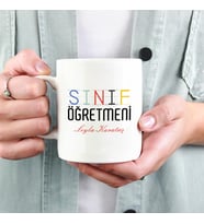 Sınıf Öğretmeni İsme Özel Kupa (Beyaz)