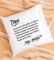 Teyzeye Hediye Teyze Yazılı Kişiye Özel Teyze Yastık