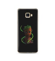 Baby Groot Tasarım Süper Şeffaf Silikon Telefon Kılıfı Samsung C7  