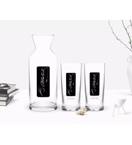 BK Gift Kişiye Özel Renkli Baskılı Atatürk Temalı İkili Rakı Bardağı ve Karaf Hediye Seti-30 (Model 1)