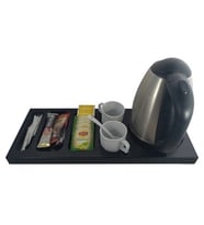 KARŞILAMA-OTEL-İKRAM TEPSİSİ  50 x 20 x 3 cm MDF SİYAH