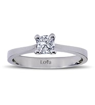 Lova F Renk 0,32 Karat Pırlanta Tektaş Yüzük - 1050041