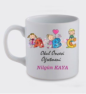 Kişiye Özel Okul Öncesi Öğretmen Kupa Bardak