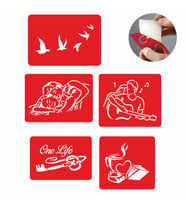 Sarmaş Dolaş Desenler Şablon Seti Tattoo SPREYSİZ