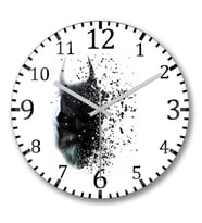 Batman Final Duvar Saati Bombeli Gercek Cam