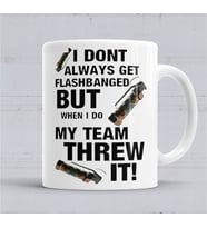 Counter Strike Flashbang Kupa Bardak Porselen