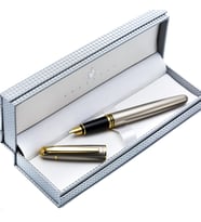Steelpen Saten Altın Dolma Kalem
