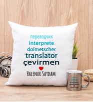 Çevirmen Yastık ve Silver Kupa Bardak