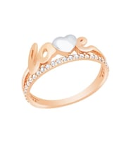 Diamond Line-Gülaylar Altın 14 Ayar Love Yüzük
