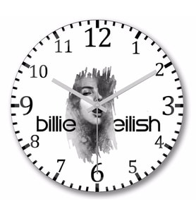 Billie Eilish   Duvar Saati Bombeli Gercek Cam