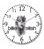 Billie Eilish   Duvar Saati Bombeli Gercek Cam
