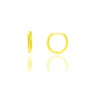 Söğütlü Silver Gümüş altın yaldızlı 14 mm halka küpe
