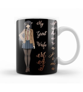 Sakurajima Mai My Great Waifu Kupa Bardak Porselen