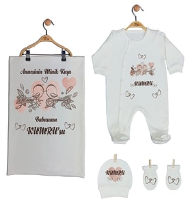 Pia Baby Gl 1927-03 İsme Özel Battaniyeli Tulum Set