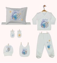 Pia Baby Gl 1939-08 İsme Özel Yastık Zıbın Set