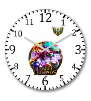 Ezreal LoL League Of Legends Duvar Saati Bombeli Gercek Cam