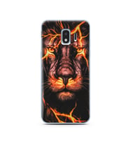 Aslan Neon Tasarım Süper Şeffaf Silikon Telefon Kılıfı Samsung J2 Pro (2018)