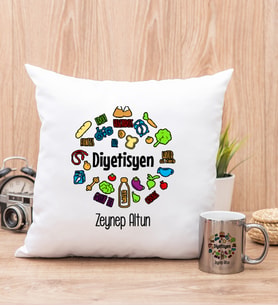 Diyetisyen Yastık ve Silver Kupa Bardak