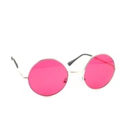 John Lennon Model Pembe Camlı Gözlük