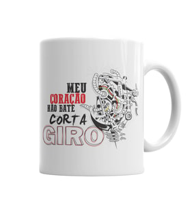 Meu Coraçao Nao Bate Corta Giros Kupa Bardak Porselen