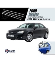 Ford Mondeo Krom Cam Çıtası 4 prç. 2000-2007 Paslanmaz Çelik