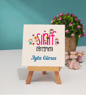 Sınıf Öğretmeni Dekoratif Taş Baskı