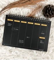 Bikutumutluluk Haftalık Planlayıcı Siyah Beyaz Planner