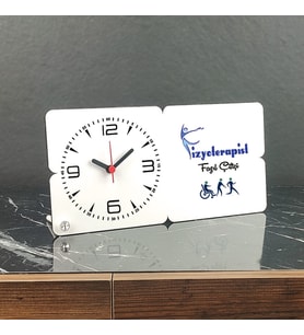 Fizyoterapist Ahşap Masa Saati 003