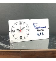 Fizyoterapist Ahşap Masa Saati 003