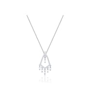 Diamond Line-Gülaylar Altın 14 Ayar Baget Taşlı Kolye